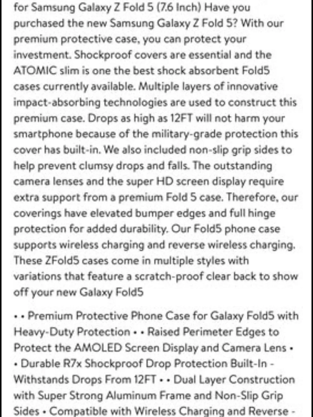 Atomic Slim Ghostek Case for Samsung Z Fold 5